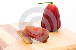 Piece of rose apple