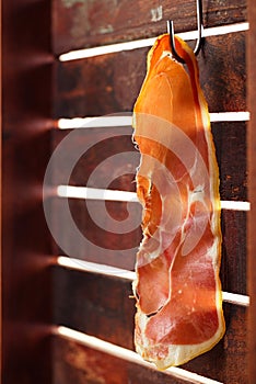 Piece of serrano ham jamon Cured Meat