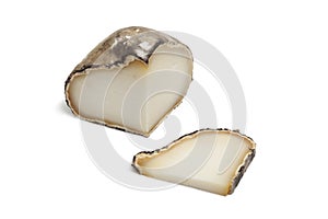 Piece of Spanish Manchego cheese photo