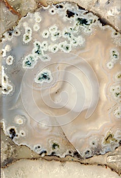 A piece of white agate with splashes, high resolution