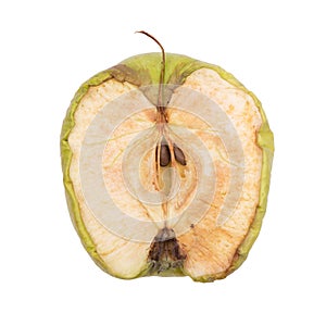 Piece of withering apple
