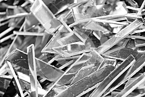 Pieces of aluminum scrap