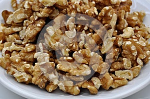 Pieces of dried nuts