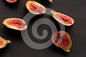 Pieces of fig on a table, ideal to recommend for some diets or meals