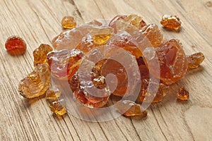 Pieces of Gum arabic