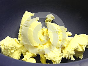 Pieces of margarine