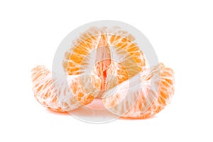 Pieces of orange tangerine