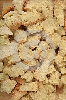 Pieces of stale bread