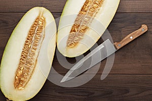 Pieces of sweet melon