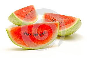 Pieces of watermelon on isolated