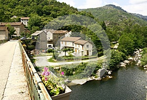 Pied-de-Borne a little village in France photo