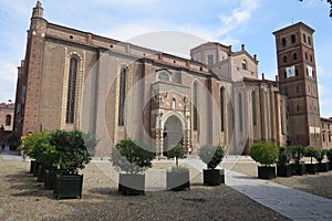 Piedmont Italy Asti cathedral in the historic center