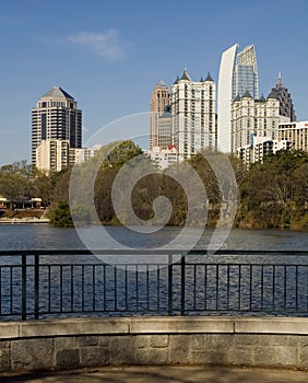 Piedmont Park by the pond photo