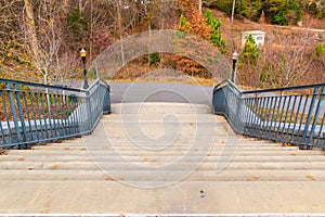 Piedmont Park Trail and stairs to Grand Arbor, Atlanta, USA