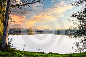 The Piedra Aguda Reservoir is a man-made lake located in the Badajoz province of Extremadura, Spain