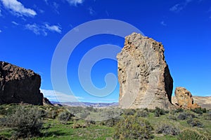 Piedra Parada monolith in the Chubut valley, Argentina photo