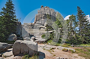 Pielgrzymy deutsch Dreisteine reserve in the Giant Mountains, Poland