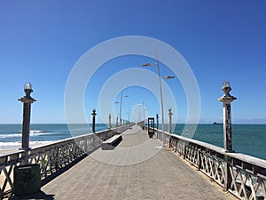 On the pier