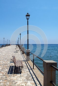 Pier of alassio