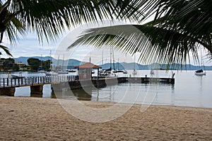 Pier in Angra dos Reis, Brazil photo