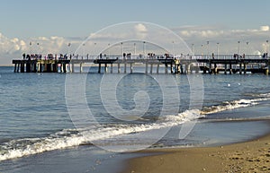 Pier on Baltic Sea, Gdask, Poland