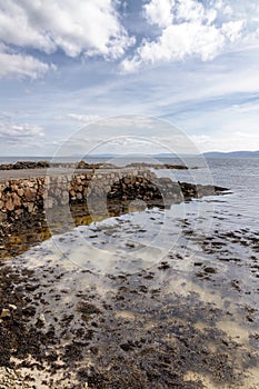 Pier and beach in Galway Bay