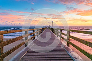 Pier at the beach of Koserow, usedom