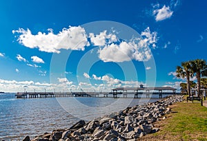 Pier Beyond Seawall