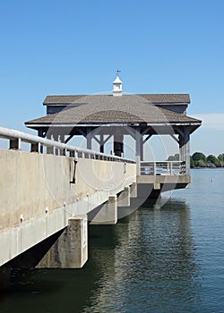Pier at Blythe Landing at Lake Norman in Huntersville, North Carolina