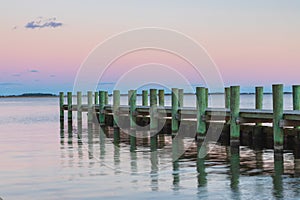 Pier and Boardwalk Roanoke Sound Outer Banks North Carolina