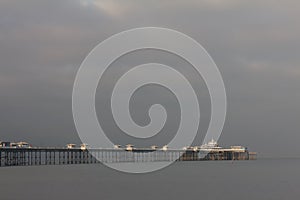 Pier in calm sea