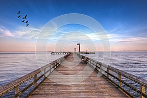 Pier into the Chesapeake photo