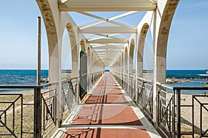 Pier in Civitavecchia Port of Rome