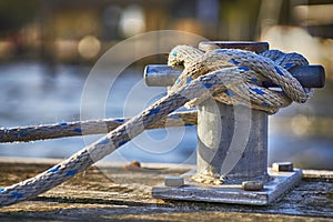 Pier close up in Schwerin Mecklenburg Vorpommern