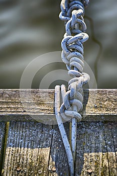 Pier close up in Schwerin Mecklenburg Vorpommern