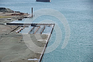 Pier or container terminal under construction