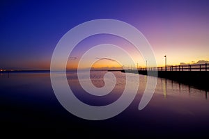 Pier at dawn