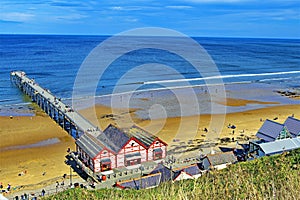 The Pier entrance 2, at Saltburn by the Sea, North Yorkshire, England