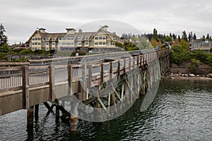 Pier at Fairhaven Bellingham, Washington.