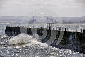 View from Hartlepool Headland towards Redcar photo