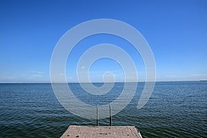 Pier At The IJselmeer The Netherlands 6-8-2020