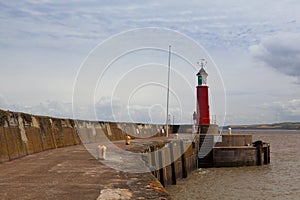 The pier jetty and harbour , Watchet, England