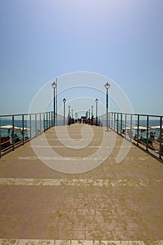 Pier - jetty in Sunny Beach Resort, Bulgaria