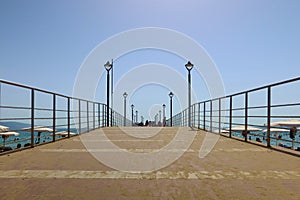 Pier - jetty in Sunny Beach Resort, Bulgaria