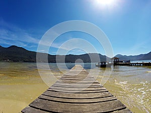 Pier in Lagoa da ConceiÃ§Ã£o in FlorianÃ³polis - Santa Catarina - Brazil