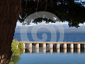 Pier on lake