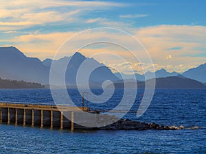 Pier on lake