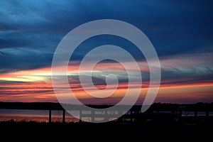 Pier at dusk