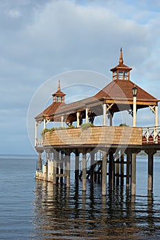 Pier on Lake Llanquihue photo