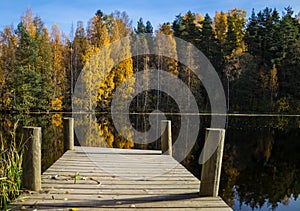 Pier at the lakeshore